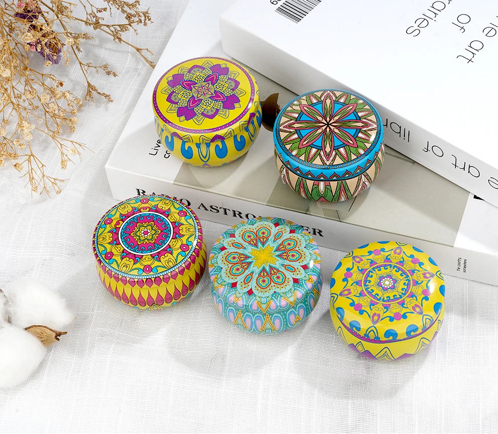 8-Pack Soy Wax Scented Candle Tin Set
