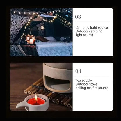 Emergency Candles for Household Power Outages Windproof Smokeless