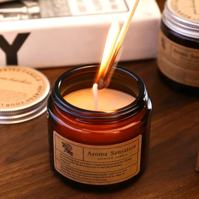 Scented Candles Smokeless Soy Candle Essential Oil Aromatic Candle Luxury - Your Ritual Hub 