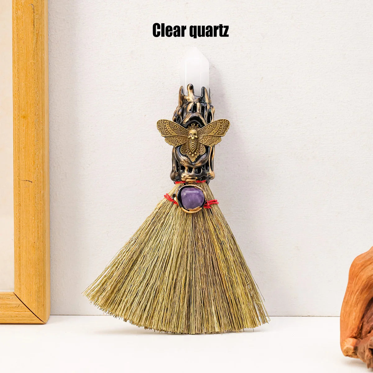 Natural Crystal Wand — Cleansing & Energy Purification Broom | Your Ritual Hub