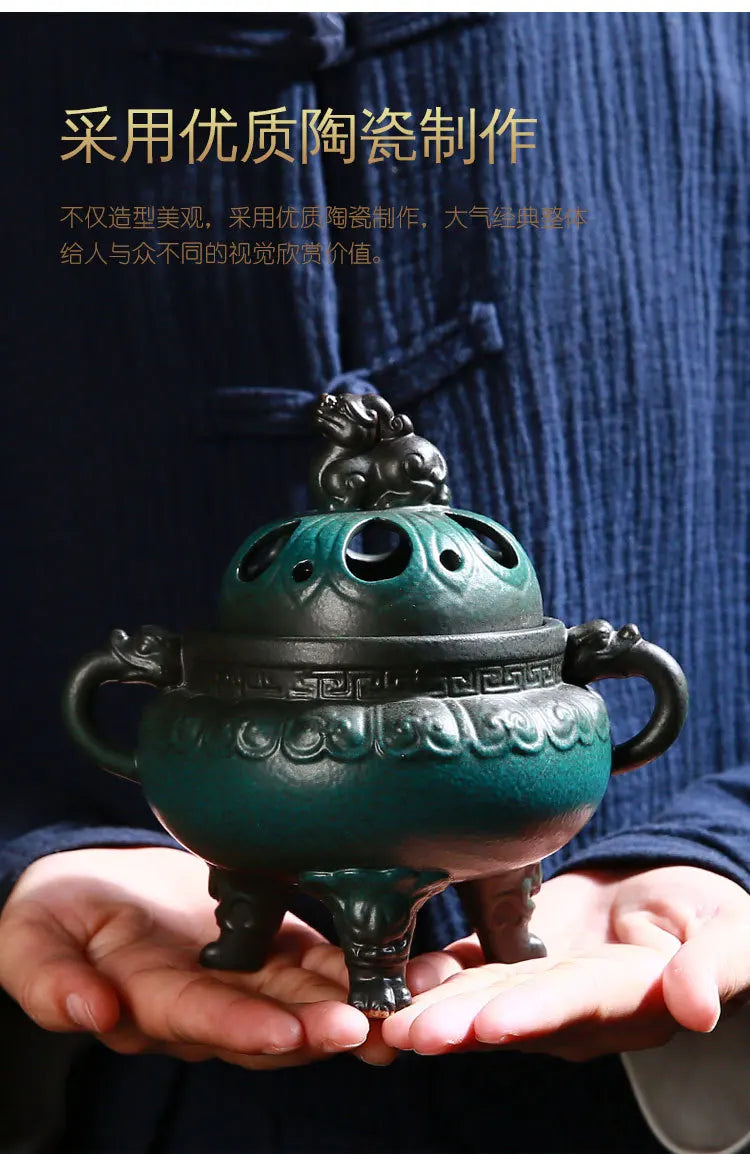 Antique Ceramic Chinese Incense Burner