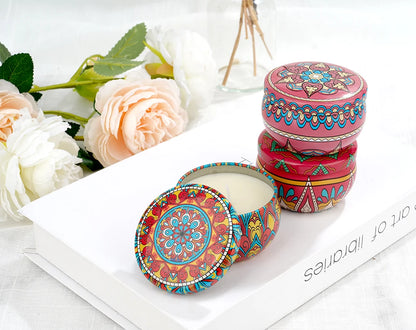 8-Pack Soy Wax Scented Candle Tin Set