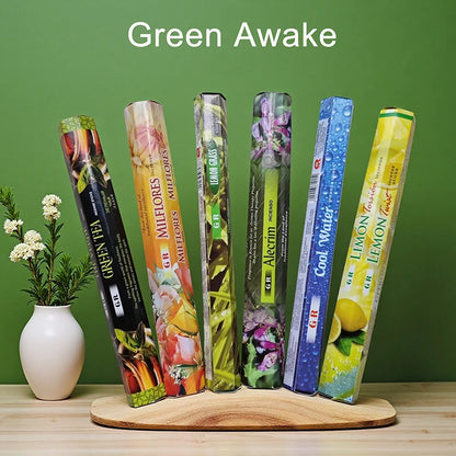 6 Sets of 120 Indian Incense Sticks Palo Santo Lavender Jasmine Meditation Fresh Air Scent Aroma Home Long-Lasting Fragrance