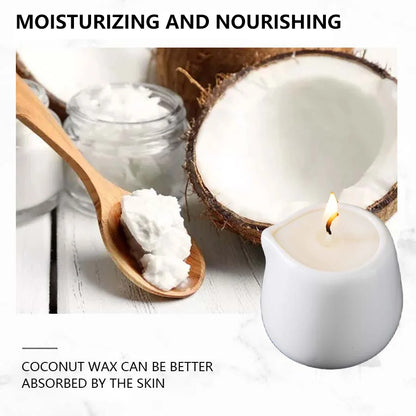 Ceramic Massage Oil Candle Indian Cedar Woody Warm Scented Low Melt Body Massage Candle Warm Oil Skin Nourishing