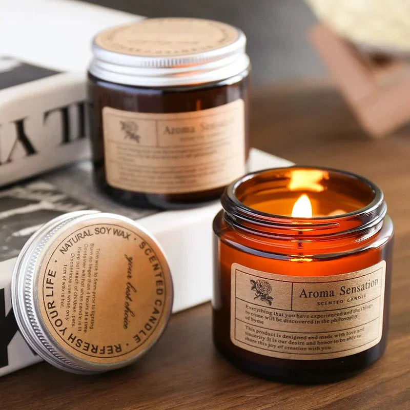 Scented Candles Smokeless Soy Candle Essential Oil Aromatic Candle Luxury - Your Ritual Hub 