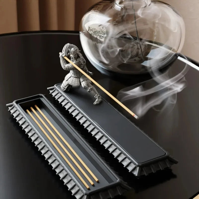 Samurai Incense Stick Holder & Ash Catcher – 3 Designs