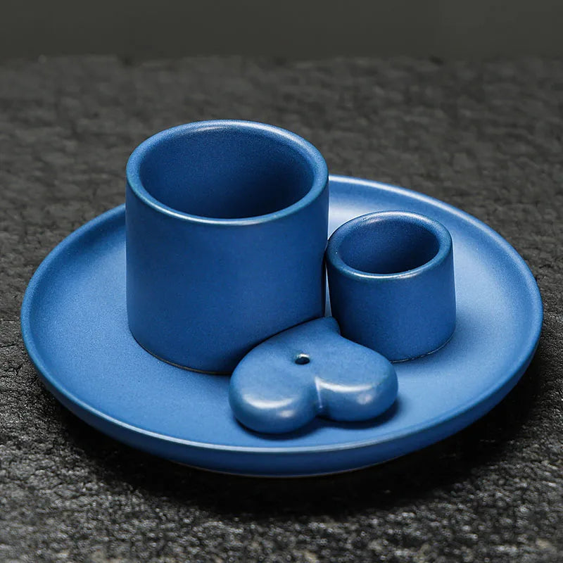 4-in-1 Ceramic Incense & Sage Burner Set - Your Ritual Hub 
