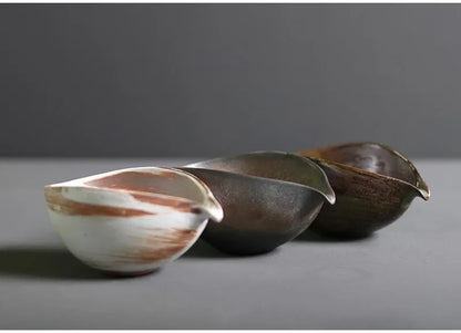 Japanese Coarse Pottery Matcha Bowl