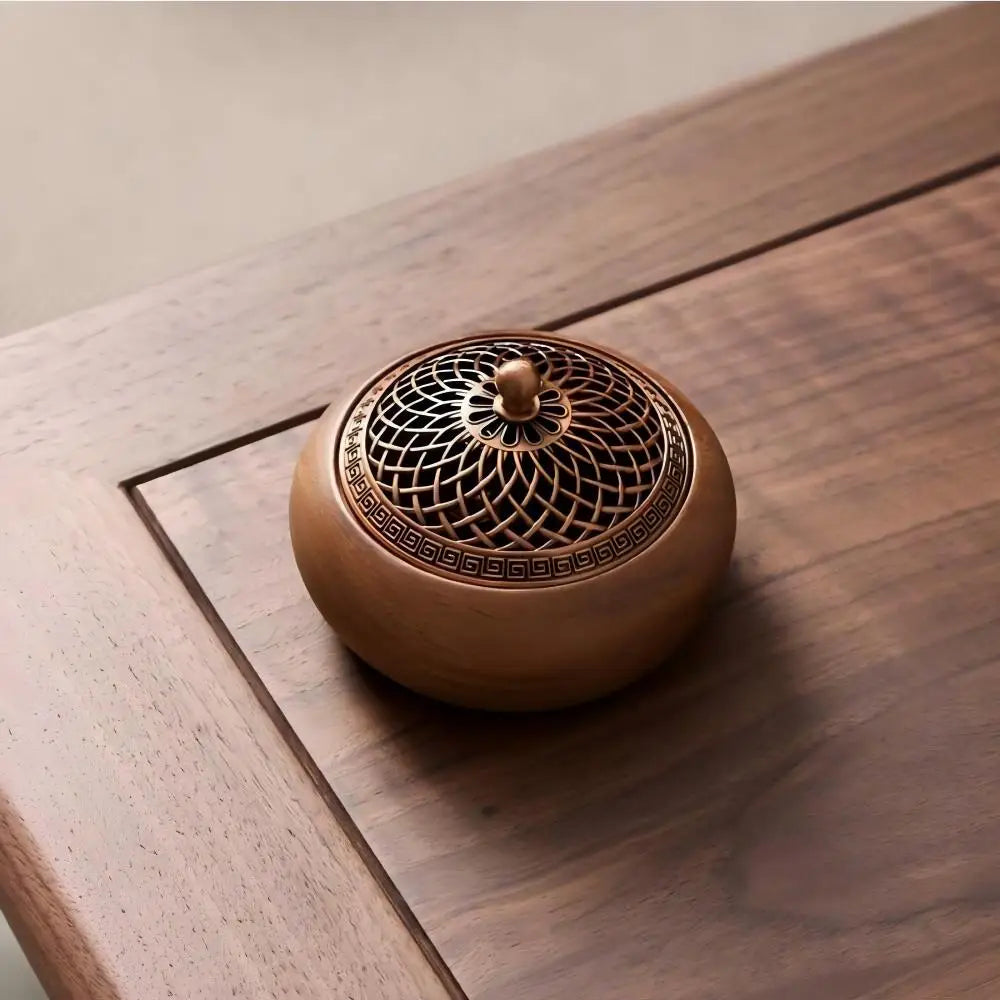 Solid Wood Pan Incense Burner Tray - Your Ritual Hub 
