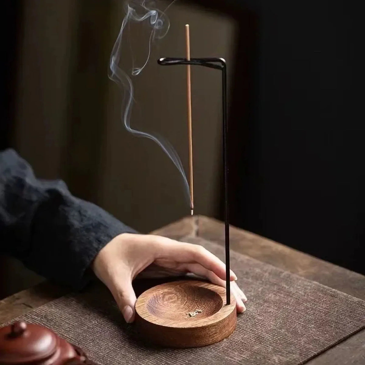 Upside Down Wooden Incense Stick Holder - Your Ritual Hub 