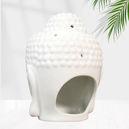 Ceramic Buddha Head Aromatherapy Oil Burner