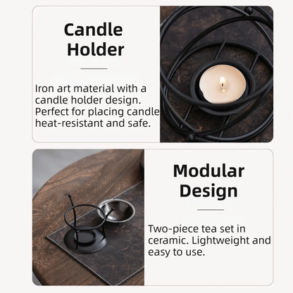 Retro Polygon Metal Aromatherapy Oil Burner