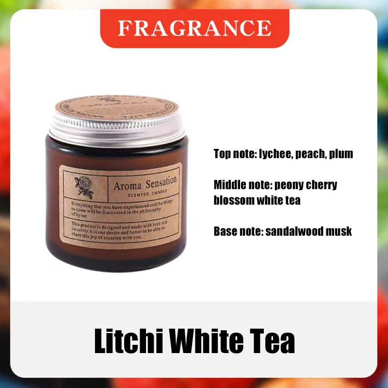Handmade Soy Wax Scented Candle in Glass Cup — Gift