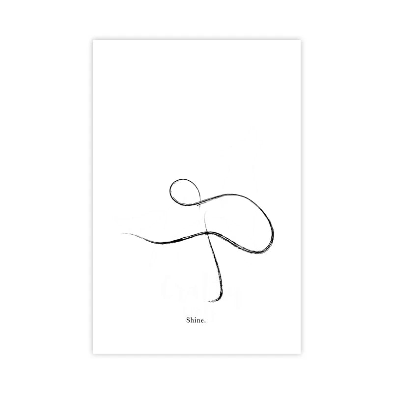 Yoga Wall Art Print Meditation Poster Yoga Symbol Breath Quote - Your Ritual Hub 