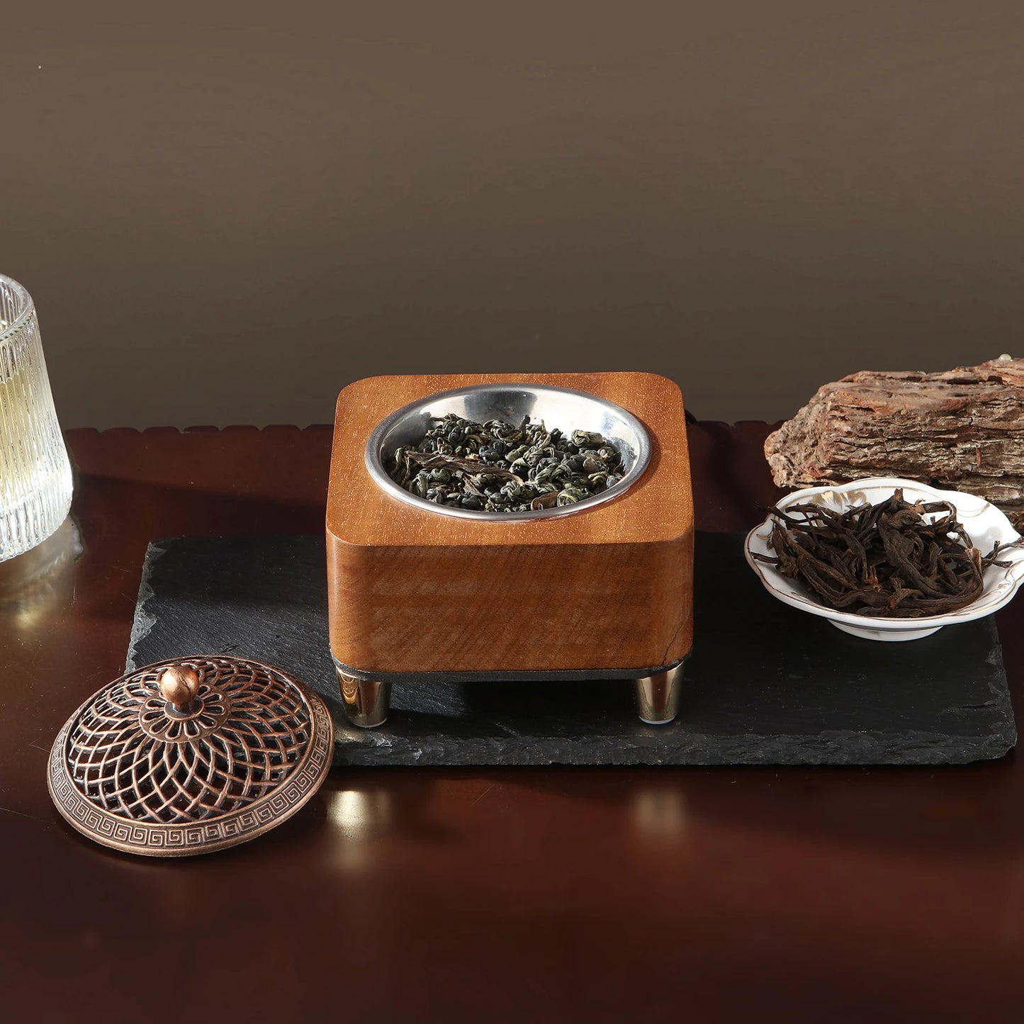 Electronic Wooden Agarwood Incense Burner — Adjustable Timer