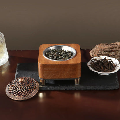 Electronic Wooden Agarwood Incense Burner — Adjustable Timer
