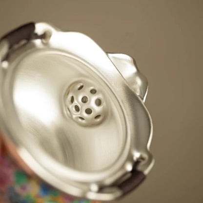 Royal Silver-Plated Enameled Ceramic Tea Set — Gift Box