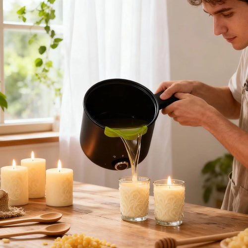 1.5L Wax Melting Pot Candle ,Temperature Adjustment Anti stick coating Candle Making Melting Pot ﻿ - Your Ritual Hub 