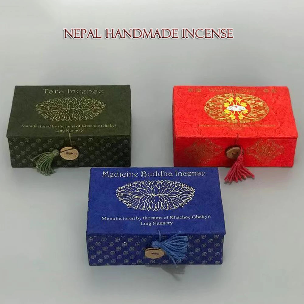 Nepal Kopan Monastery Incense – Handmade Herbal Sticks | Medicine Buddha, Wisdom Bliss & Green Tara