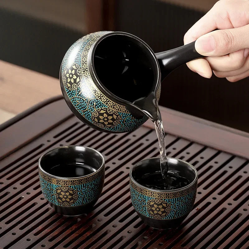 Kungfu Tea Set Semi-automatic Rotating