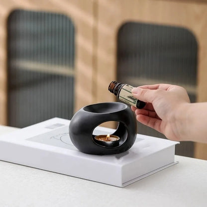 Minimalist European Ceramic Essential Oil Burner