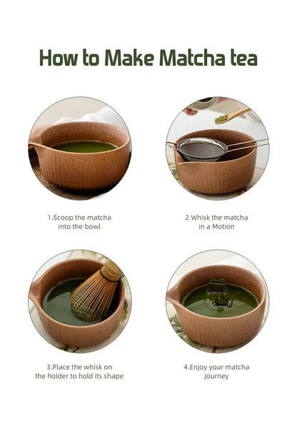 8-Piece Kiln-Fired Japanese Matcha Ceremony Set