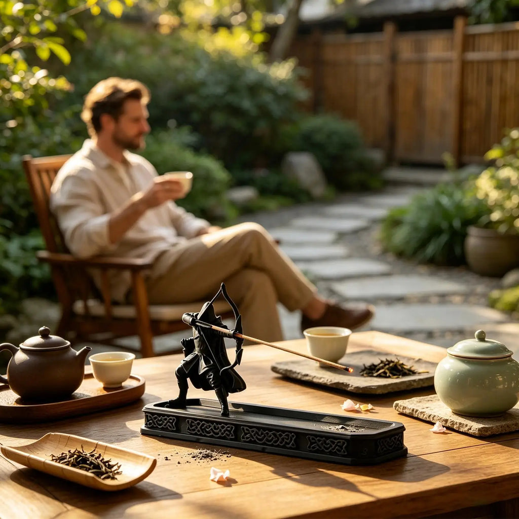 Fantasy Archer Incense Holder – 3D Printed Stick & Cone Burner | Spiritual Home Decor