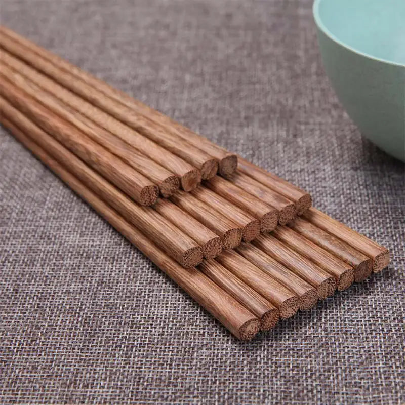 Natural Rosewood Chopsticks, 10-Pair Set