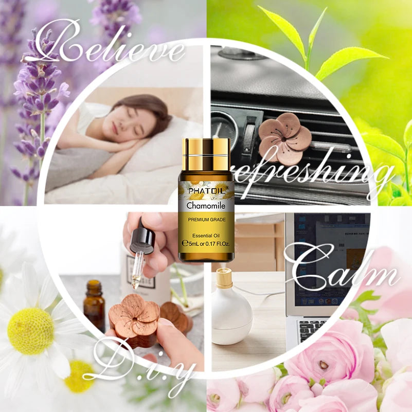 Pure Essential Oils Set – 12 Aromatherapy Oils for Diffuser, Candles & Rituals