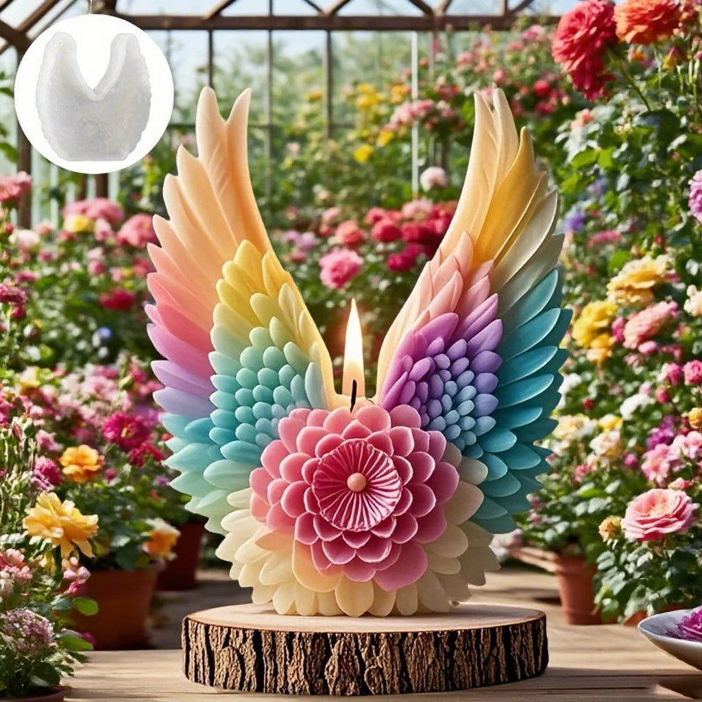 Winged Flower Candle Silicone Mold DIY - Your Ritual Hub 
