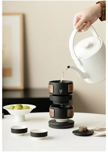 Premium Ceramic Automatic Tea Set — Complete Kit