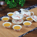 8 Cups Chinese Kung Fu Tea Set Ceramic Teapot Gaiwan Tea Cups Tea Tool - Your Ritual Hub 