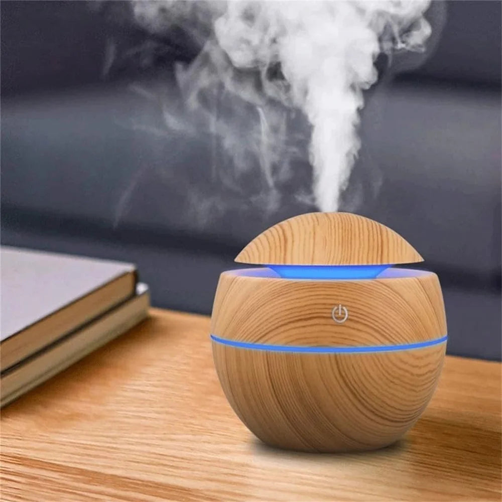 Humidifier Electric Air Aroma Diffuser Wood Ultrasonic Air Humidifier Essential Oil Aromatherapy - Your Ritual Hub 