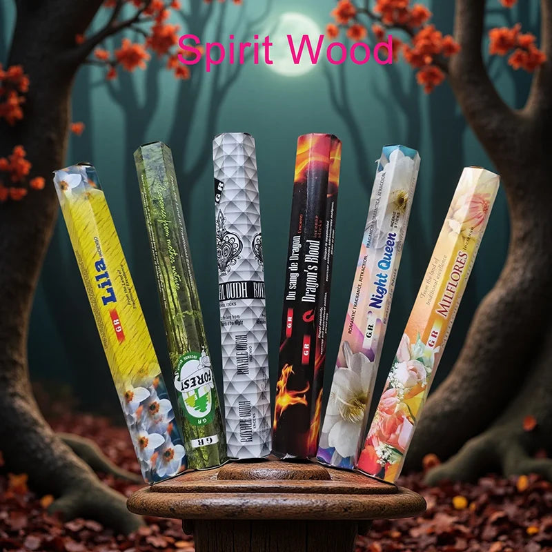 6 Sets of 120 Indian Incense Sticks Palo Santo Lavender Jasmine Meditation Fresh Air Scent Aroma Home Long-Lasting Fragrance - Your Ritual Hub 