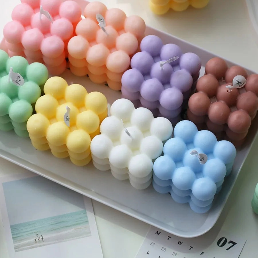 Bubble Cube Scented Soy Wax Candle