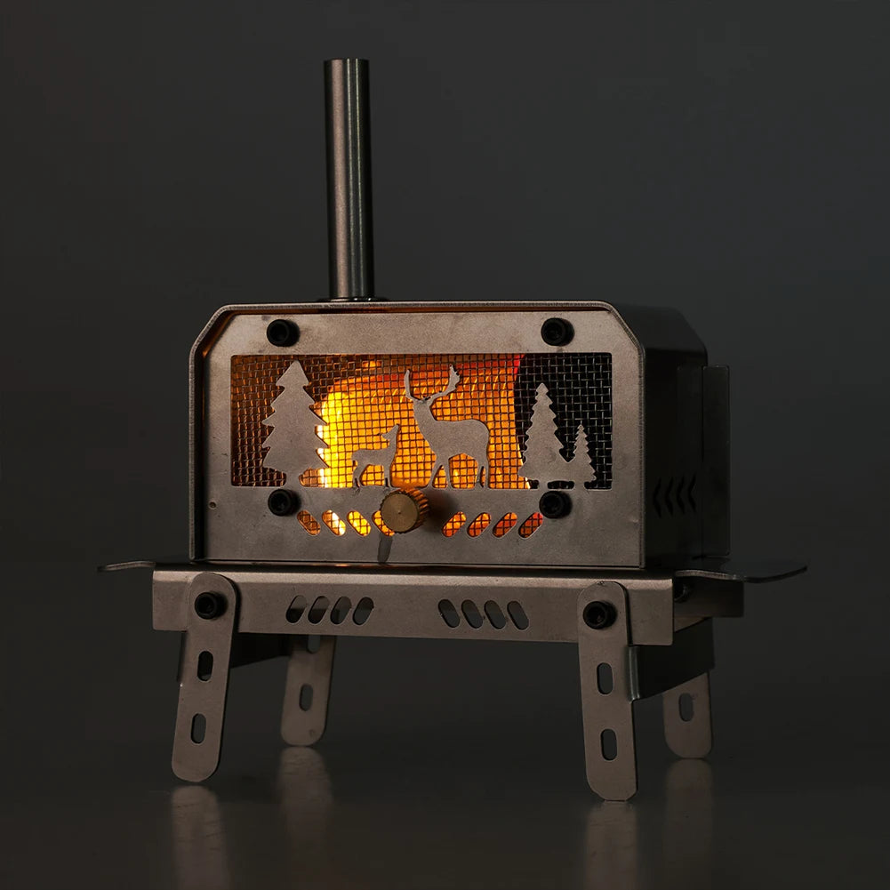 Stainless Steel Incense burners Detachable Burning Wood Stove