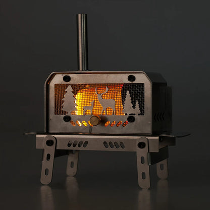 Stainless Steel Incense burners Detachable Burning Wood Stove