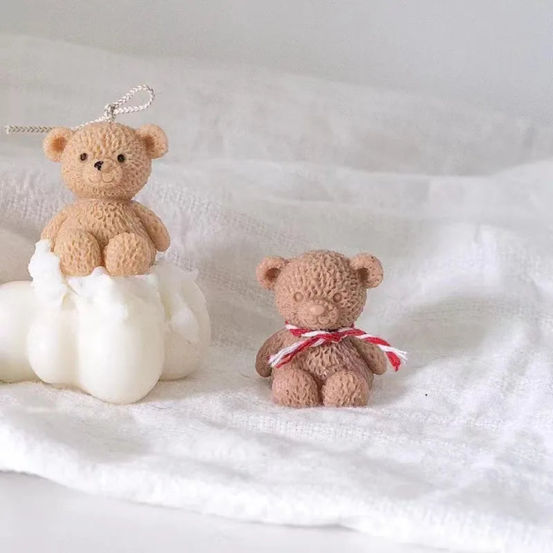 Cute Bear Candle Making Mould 3D - Your Ritual Hub 