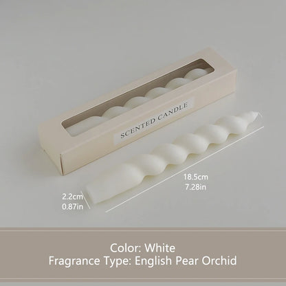Spiral Long Stem Soy Wax Aromatherapy Candle