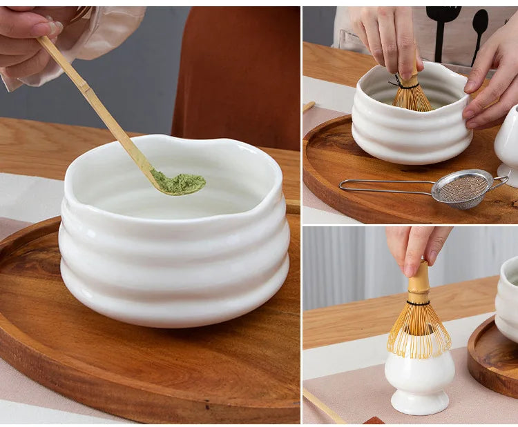 5-Piece Spotted Day-Style Matcha Blender Set