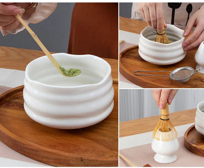 5-Piece Spotted Day-Style Matcha Blender Set