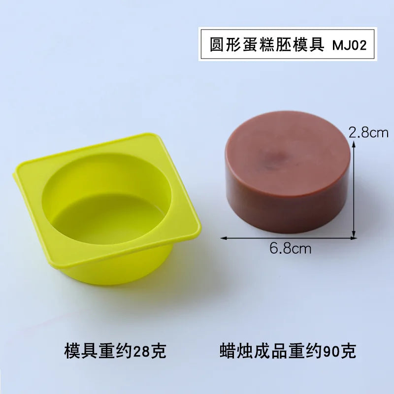 Sweet Dessert Cake Silicone Candle Mold for Handmade Soap Resin Epoxy Plaster Chocolate Party Decor DIY Mould Gift Wax Making - Your Ritual Hub 