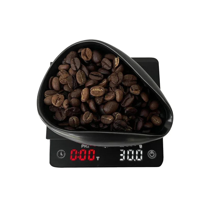 Coffee Bean Measuring Cup Ceramic Weighing Tray Coffee Powder Dosage Tray