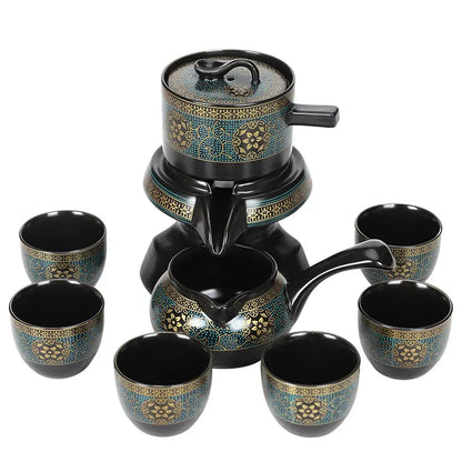 Semi-Automatic Rotating Kung Fu Tea Set