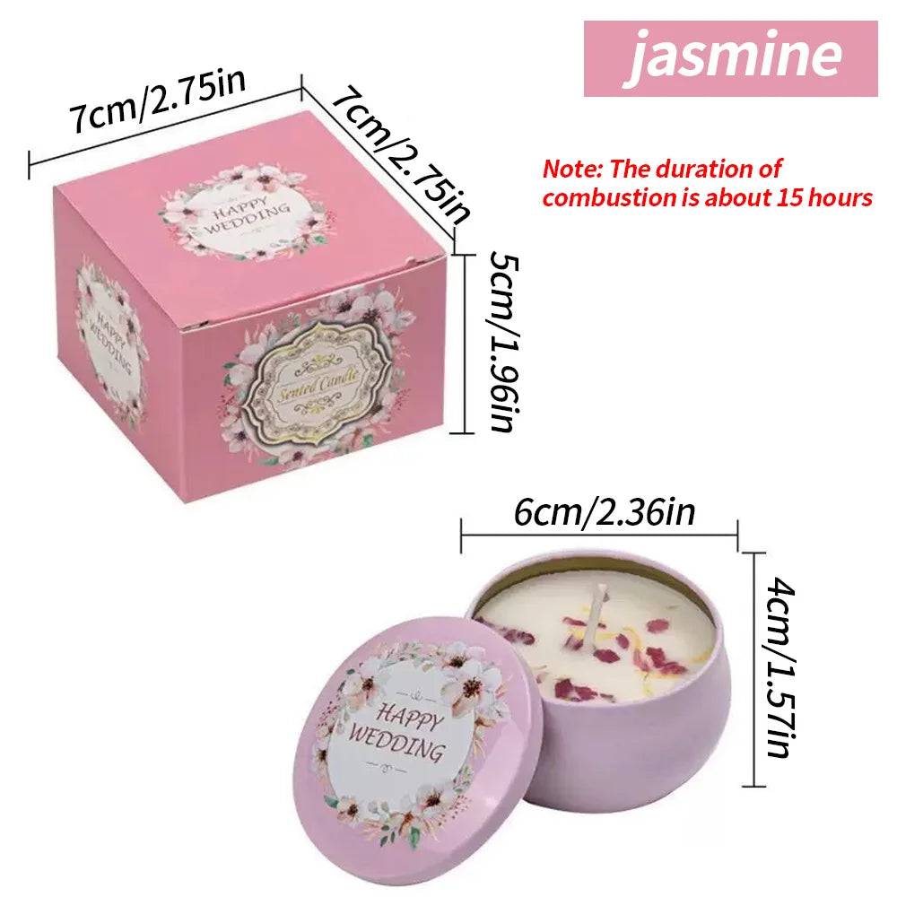Dried Flower Smokeless Aromatherapy Candle — Gift Set