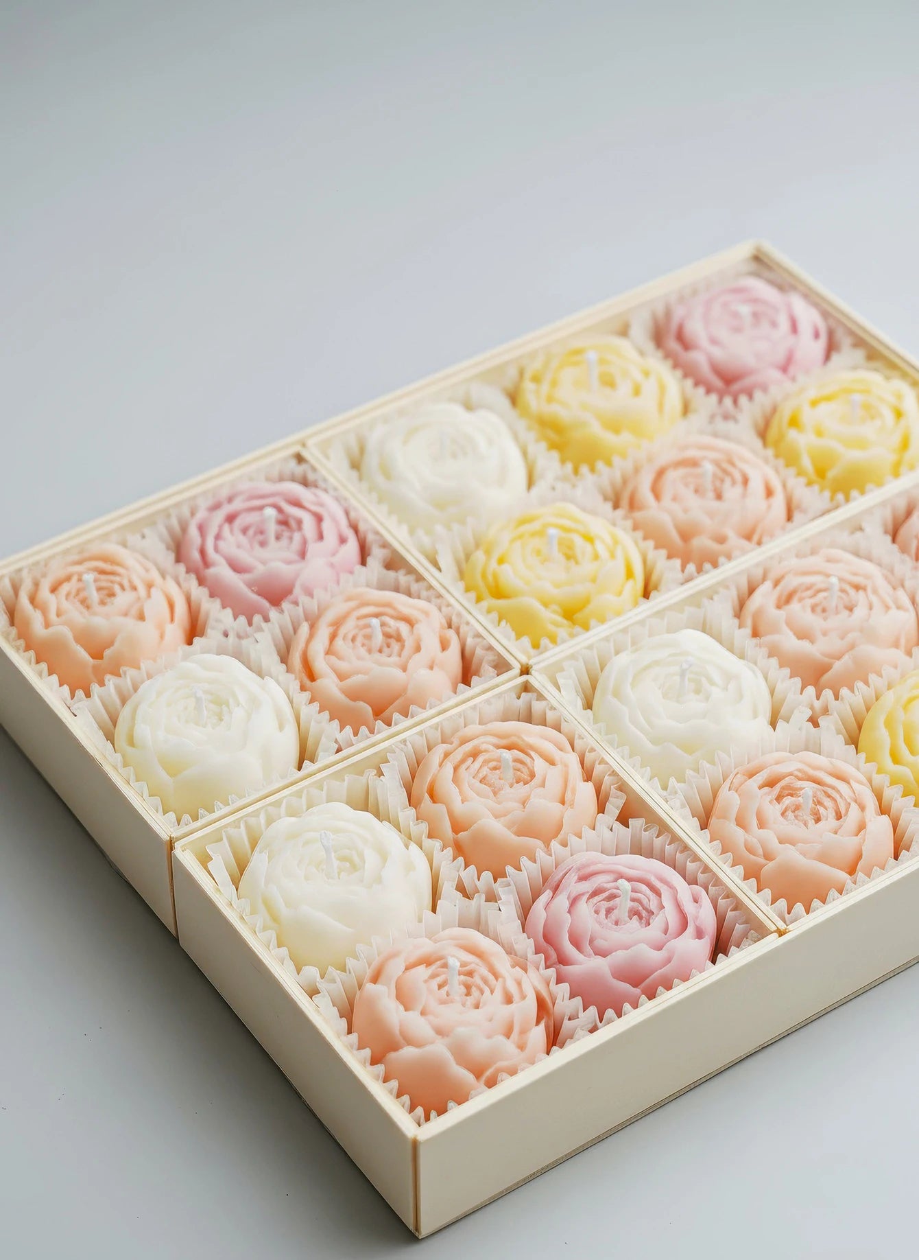 Rose Flower Soy Wax Candle Gift Set