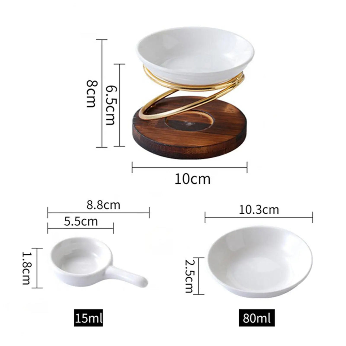 Aroma Oil Burner & Wax Melt Warmer with Candle Spoon - Your Ritual Hub 