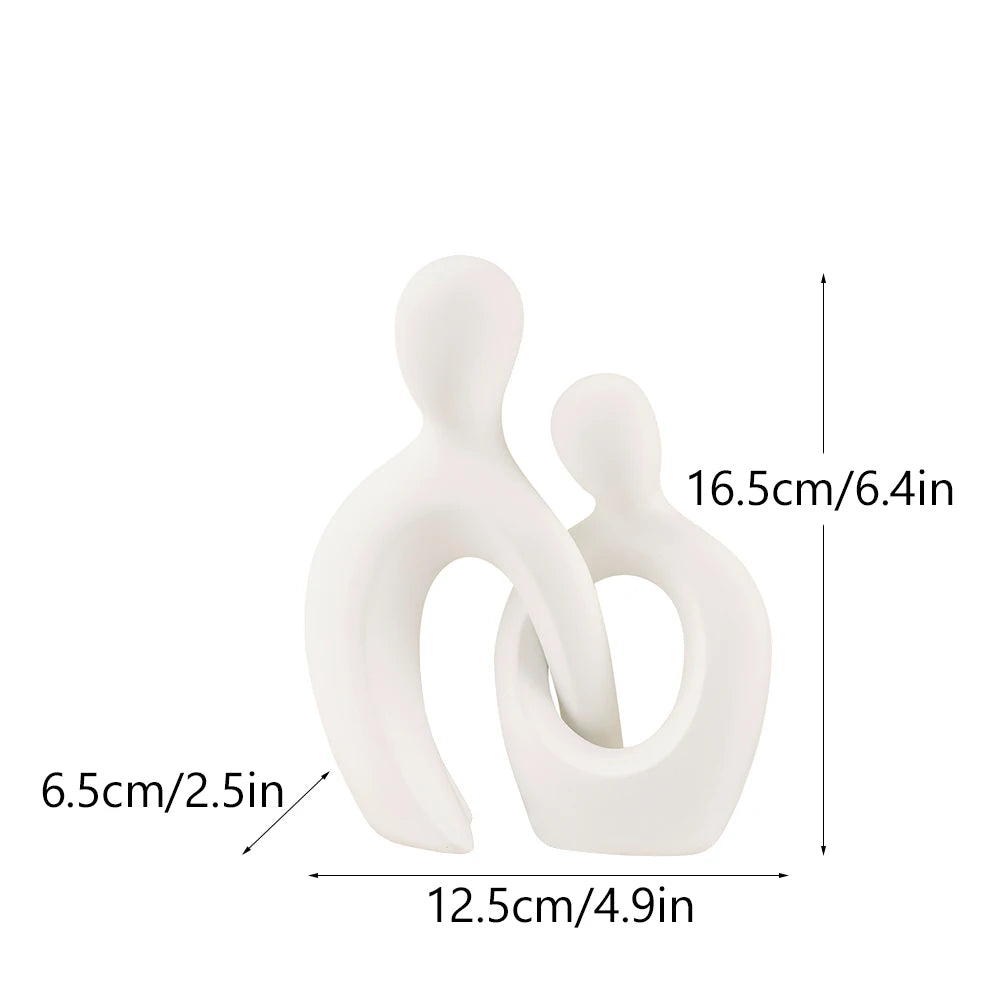 Together — Abstract Resin Couple Sculpture | Love Figurine for Home Decor & Gifting