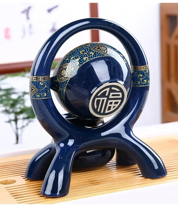 8 Pcs Set Semi Automatic Tea Sets Chinese  Ceramic