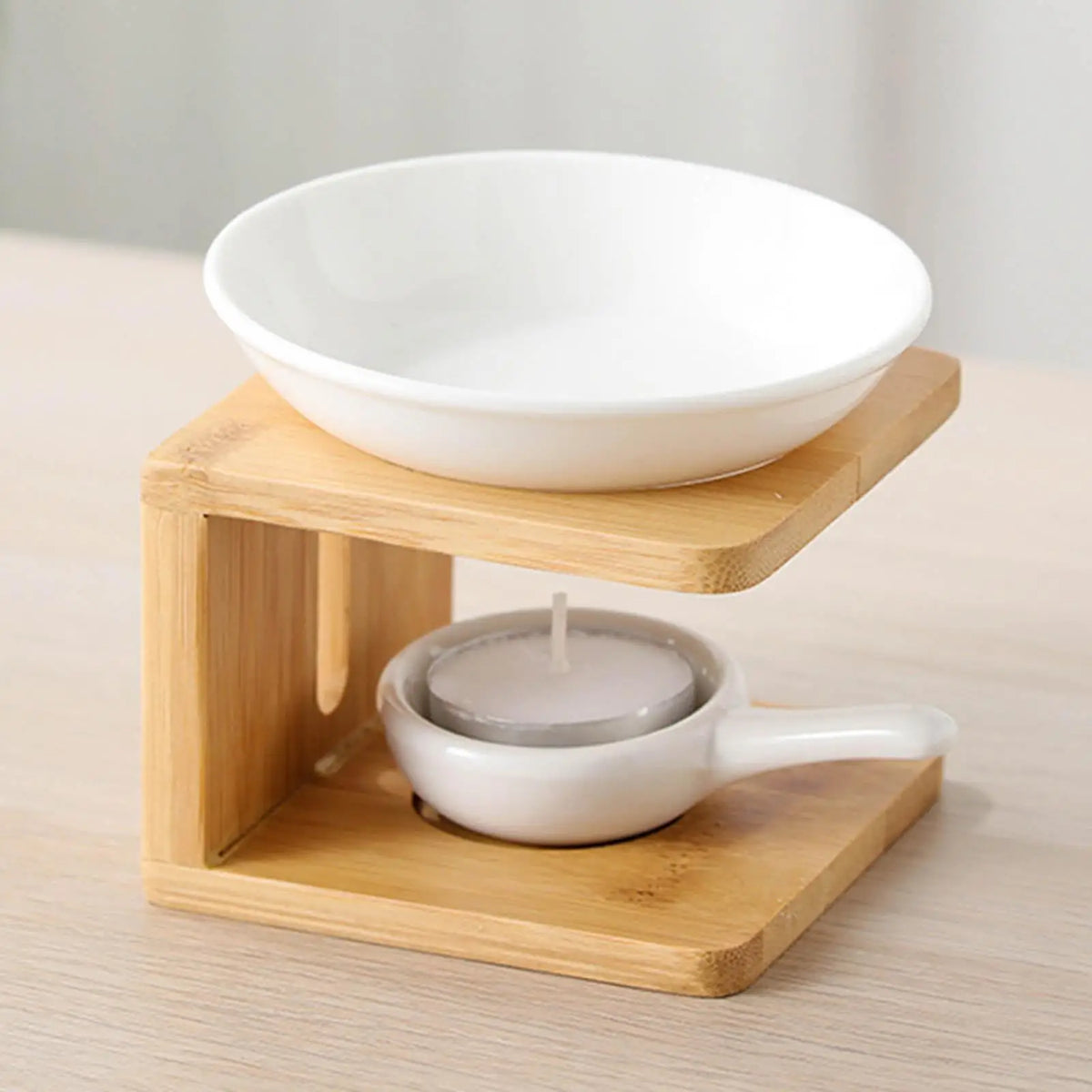 Ceramic Essential Oil Burner with Tealight Holder - Your Ritual Hub 